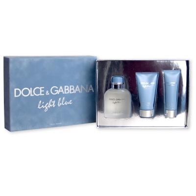 Dolce & Gabbana Light Blue pour Homme EDT 125 ml + ASB 75 ml + SG 50 ml M