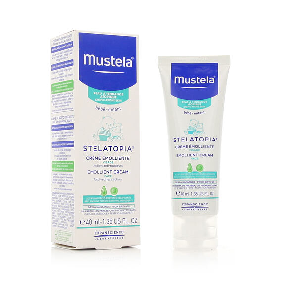 Mustela Bébé Stelatopia Emollient Face Cream (Atopic-Prone Skin) 40 ml
