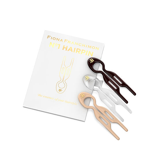 Fiona Franchimon Nº 1 Hairpin London Collection (Brown, Transparent, Soft Beige) 3 ks