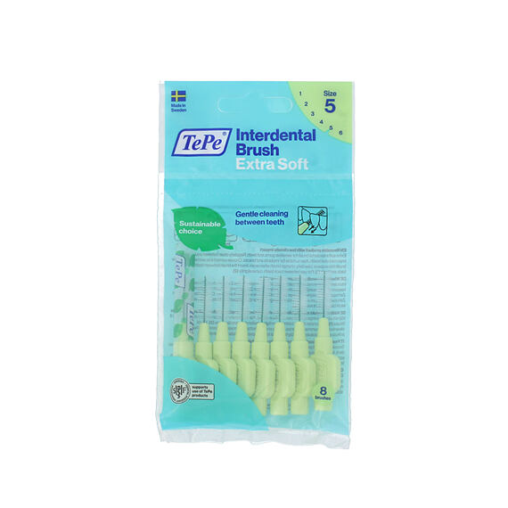 TePe Extra Soft mezizubní kartáčky 5 zelené (0,8 mm) 8 ks