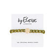 By Eloise London Gold Circle Woven - Olive Green