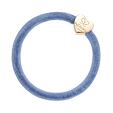 By Eloise London Velvet Gold Heart Raspberry Ripple - Dove Blue
