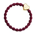 By Eloise London Gold Heart - Burgundy Red